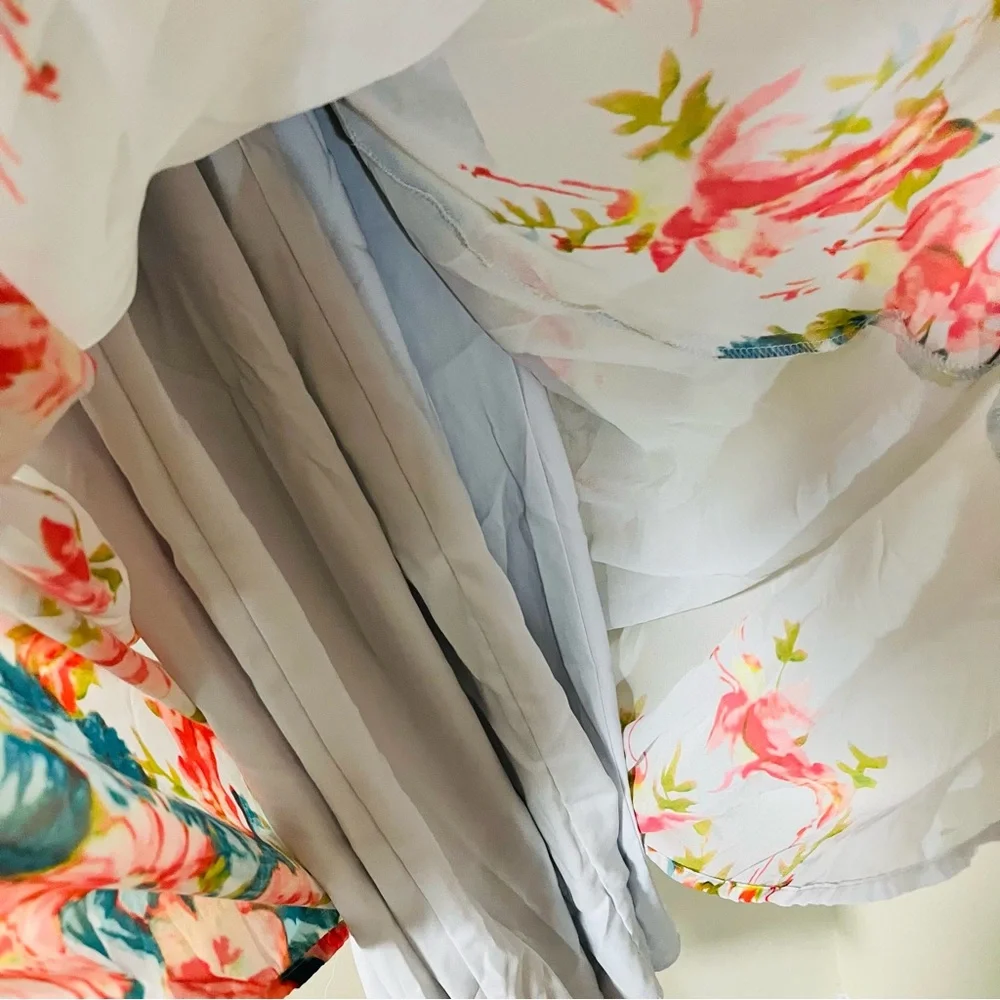 PL Gianni bini cold shoulder Floral maxi dress Size XS (Sleeves Altered) - Picture 9 of 14